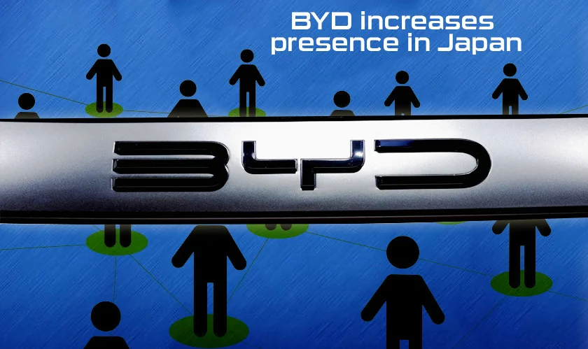  BYD increases presence in Japan 