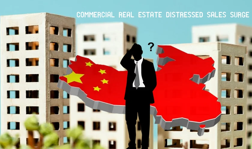  China commercial real estate distressed sales surge 