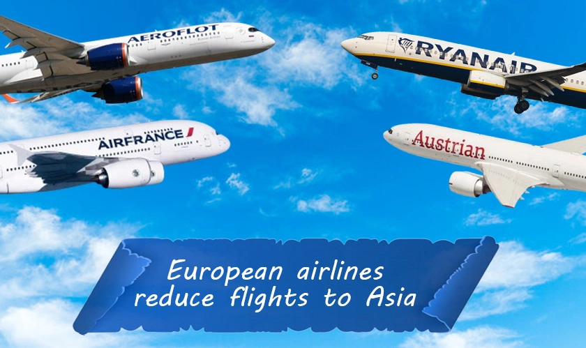  European airlines reduce flights to Asia 
