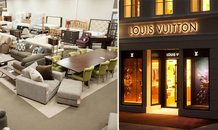 SHANGHAI, CHINA - JUNE 28, 2023 - People take photos of Louis Vuitton coffee  they just bought at the entrance of a Louis Vuitton cafe in Shanghai,  China, June 28, 2023. Recently