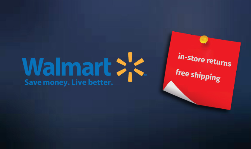 Walmart announces in-store returns and the free shipping offer for holidays