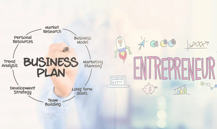 What must an entrepreneur do after creating a business plan?
