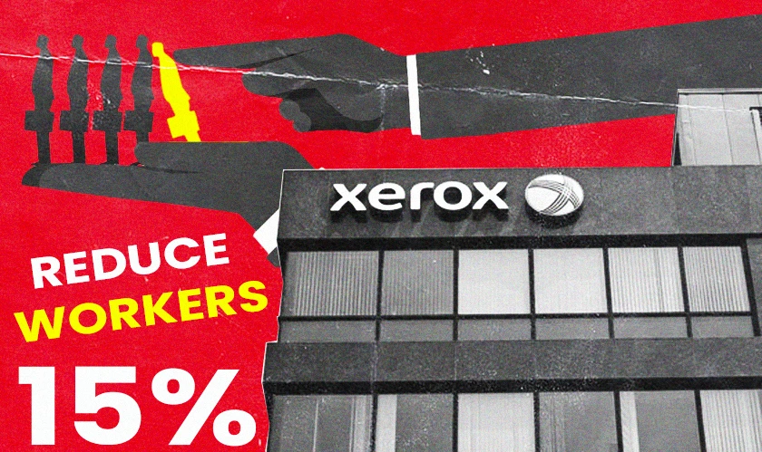  Xerox will reduce workers by 15% 