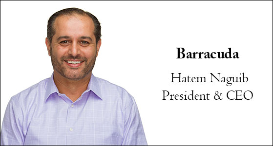 “We envision a safer world for businesses everywhere.”—HatemNaguib, President and CEO of Barracuda 