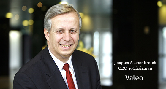 â€œWe have immense growth ahead of us,â€ Jacques Aschenbroich, CEO and Chairman of Valeo
